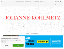 Tablet Screenshot of johannekohlmetz.dk